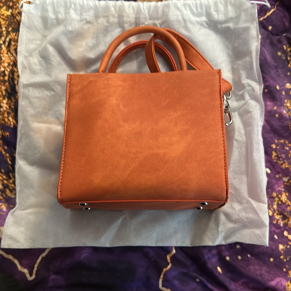 Brandon Blackwood ESR Tote in Orange Wax Denim - Picture 7 of 10